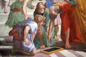 Euclid School of Athens, by Rafael