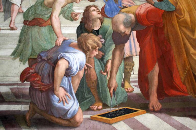 Euclid School of Athens, by Rafael